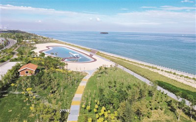 东堤公园建成开放 天津滨海新区再添亲海好去处