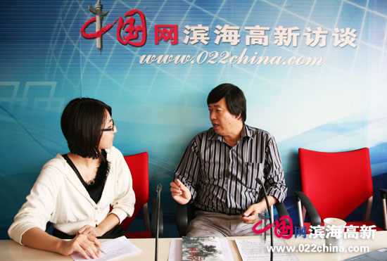 著名画家陈元龙做客中国网·滨海高新