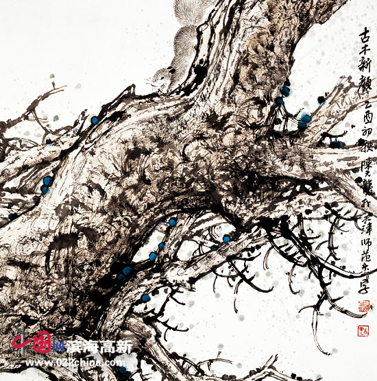 著名画家陈元龙作品:《夜色秋声》