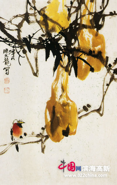 著名画家陈元龙作品:《静秋》
