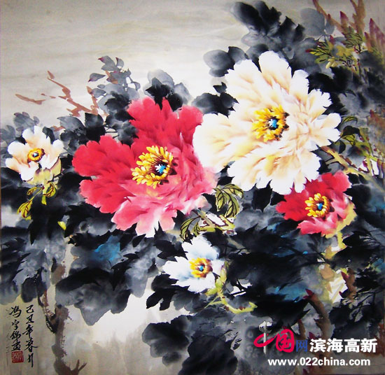 天津“冯牡丹”冯字锦作品:《露华浓》