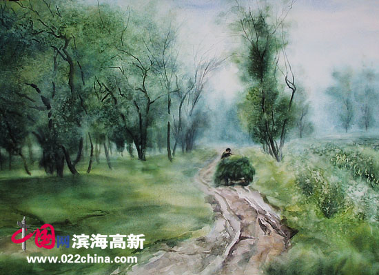 天津著名水彩画家杜晓光作品