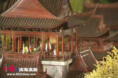 李岳林微雕:大观园