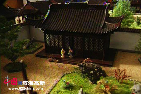 天津国际民间工艺美术大师李岳林微雕作品:《大观园》