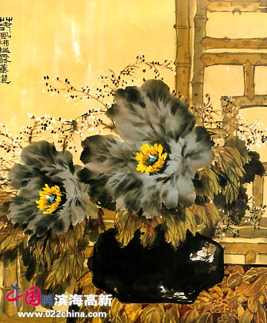 天津著名国画家“牡丹张”张锡武作品