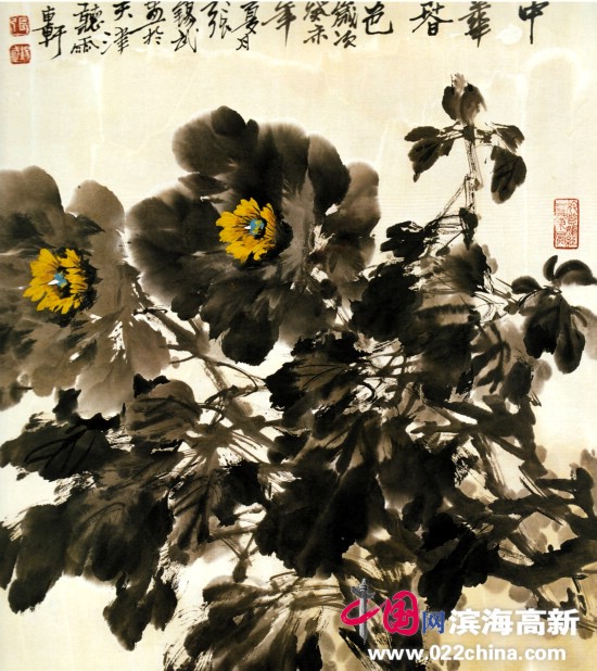 天津著名国画家“牡丹张”张锡武作品