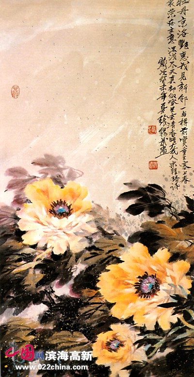 天津著名国画家“牡丹张”张锡武作品