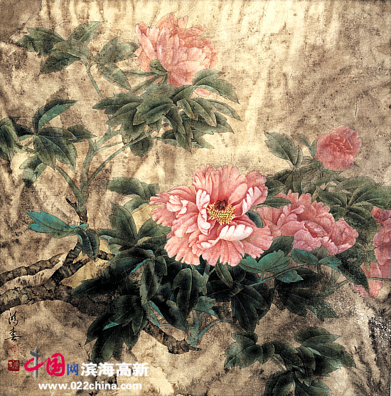 天津书画名家郭鸿春工笔画作品