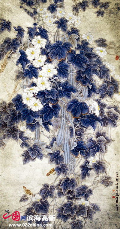 天津书画名家郭鸿春工笔画作品