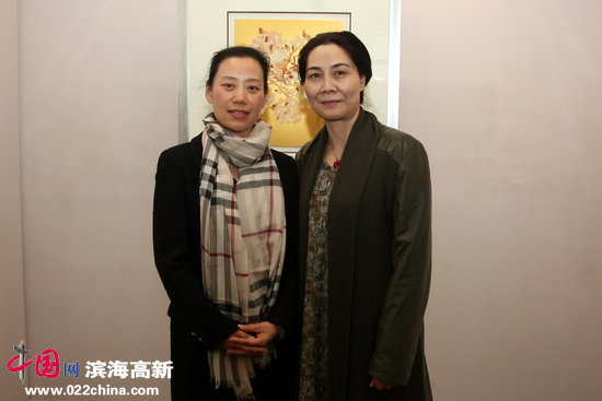 肖映梅与天美时代艺术发展有限公司董事长孙萍茹