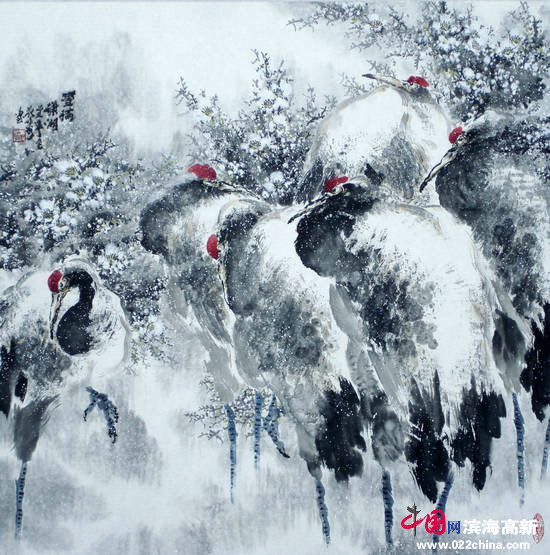 邓作列作品:雪满瀟湘