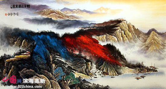 王洪毅作品:轻舟已过万重山