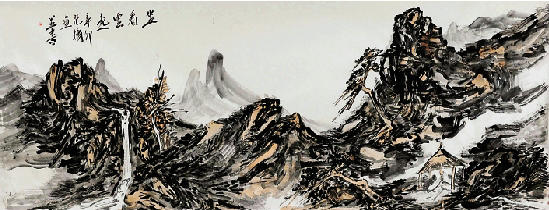 范扬画作《坐看云起》