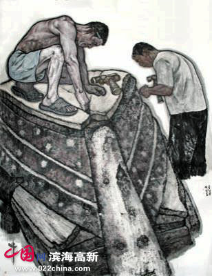 于晓强《捻船》