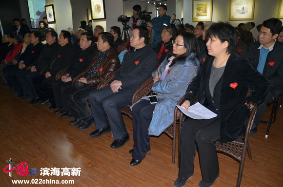 心语自然—当代朴墨心画艺术展暨大型公益活动举行,图为开幕式现场