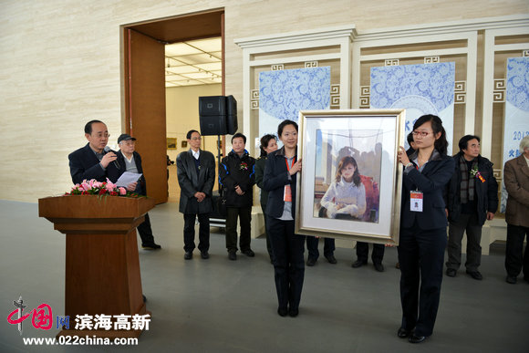 天津水彩专业委员会为天津美术馆捐赠画作六幅