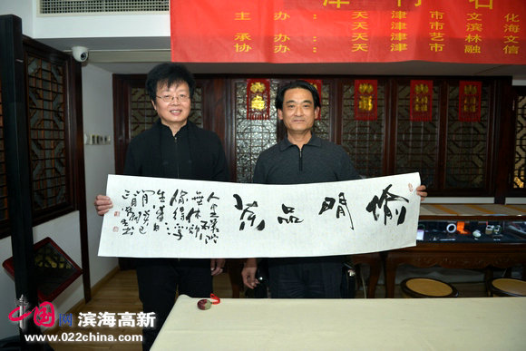 刘荣生与艺林文化传媒总策划孙亮。