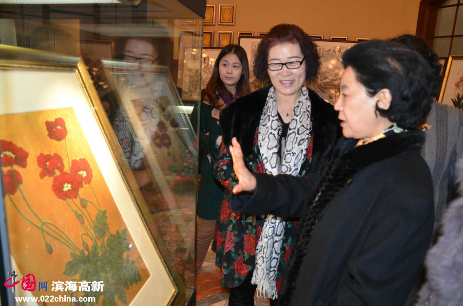 “天津女书画家佳作邀请展”3月5日在中国金融博物馆开幕。