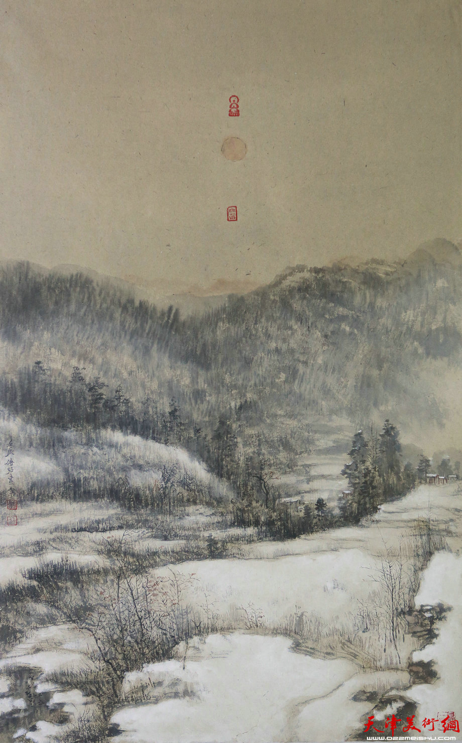 亦寒亦暖雪花时78x48cm 