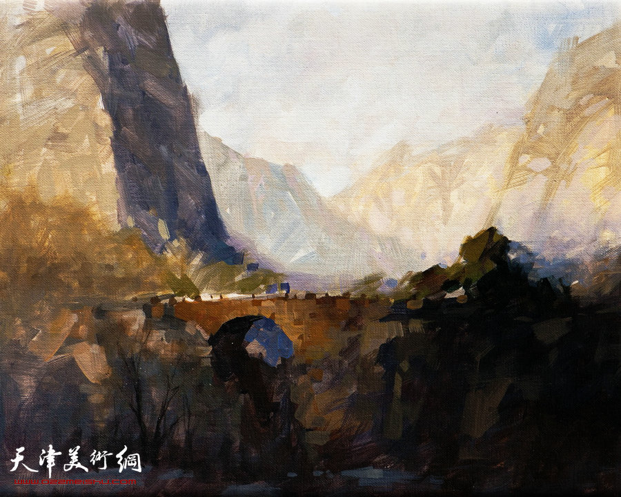 沙志国作品：《太行峡谷》