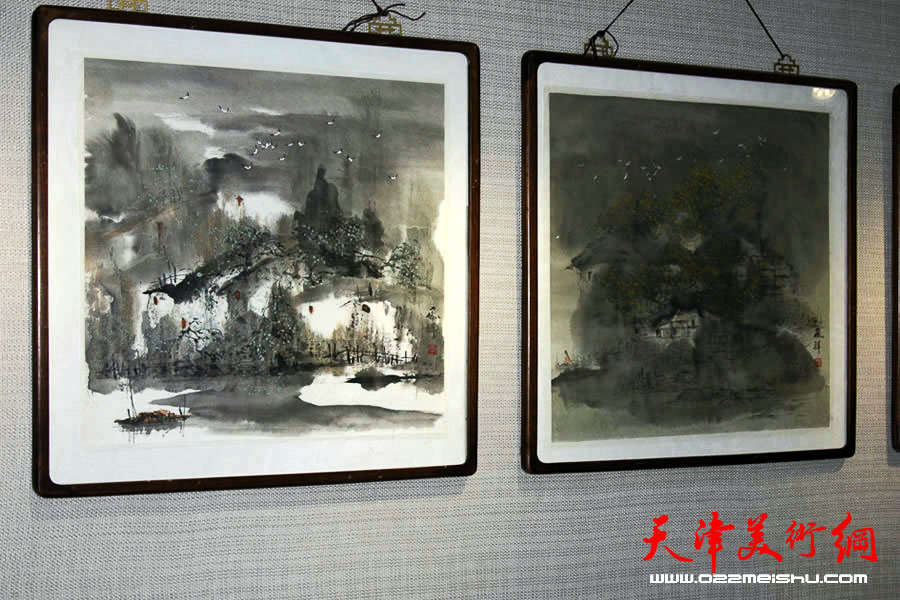 “美丽天津·中国梦书画展”在天津图书馆开展。