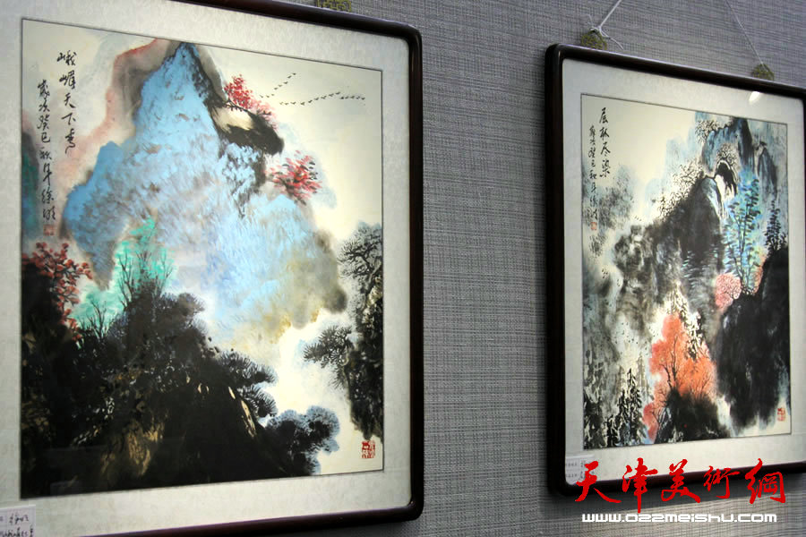 “美丽天津·中国梦书画展”在天津图书馆开展。