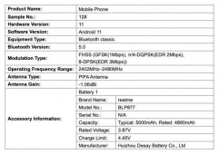 realme C31手机出现在FCC 支持10W充电