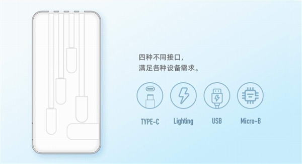 99元 谷爱凌官方授权移动电源上市：自带四根数据线