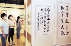 天津北辰区大张庄镇推出廉政主题书画展 50余幅书画品展示