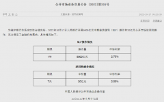 中国人民银行开展5000亿元中期借贷便利操作 满足金融机构需求