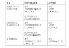 亚迪在港交所：预计第三季度净利润为55.05亿-59.05亿元 同比增长333.6%-365.11%