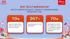 京东发布“百大产业带扶持计划”， 出台10大举措 招募267个产业商家