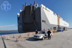 千辆“长城”装载完毕 天津边检助力“中国制造”走向世界