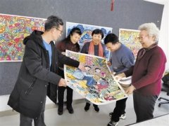 北辰区组织农民画家走进街镇社区为群众送祝福 妙笔丹青描绘大美新农村