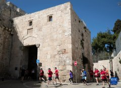 2023耶路撒冷国际马拉松举行，参赛选手比赛风采